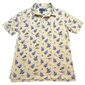 Polo Ralph Lauren Yellow Short Sleeve Polo Top sz L (14-16)